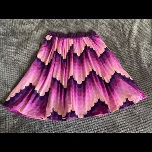LLR Madison circle skirt in pink/purple ombré pattern